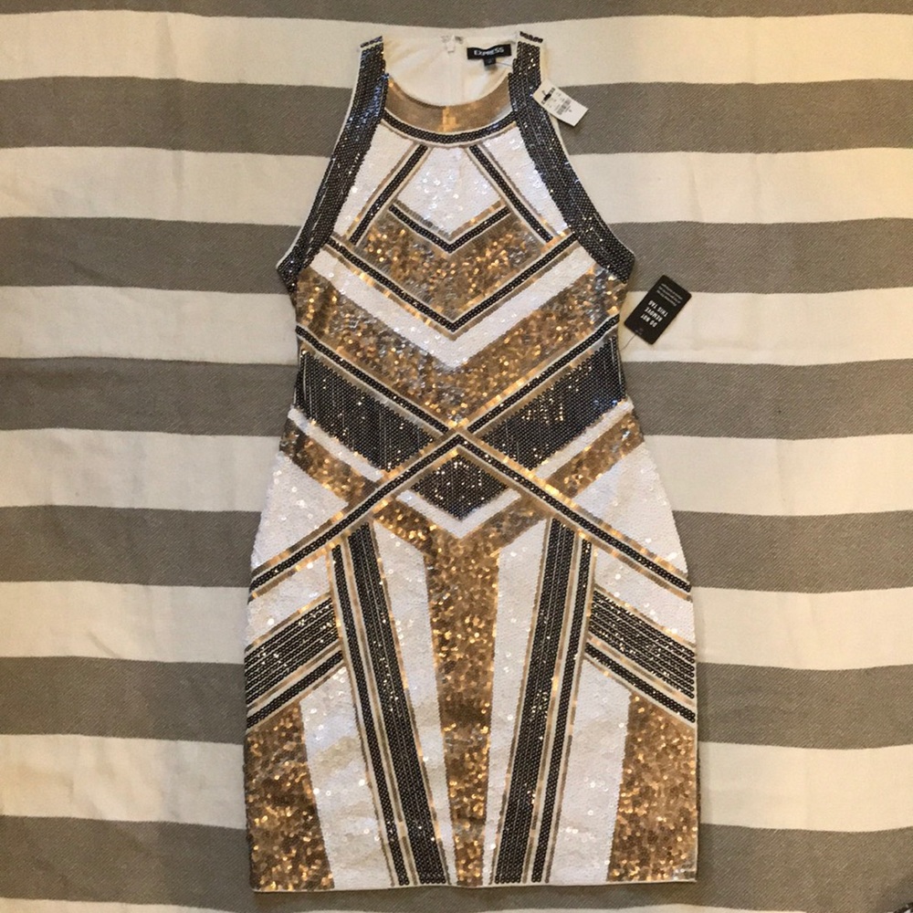 NWT Express sequined dress